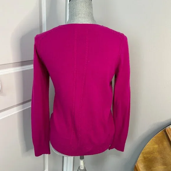 Banana Republic Sweater w Fine Italian Yarn by filpucci- Pink Size M EUC - Picture 2 of 2